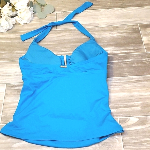 Calvin Klein Blue Halter Swim Top | Size S - Picture 3 of 4